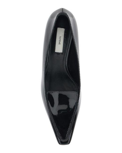 Totême Black Square-Toe High Heels