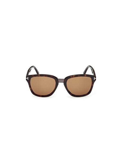 Tom Ford Metallic Eyewear Graydon Square Frame Sunglasses for men