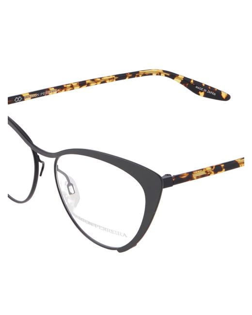 Barton Perreira White Minimalist Cateye Glasses