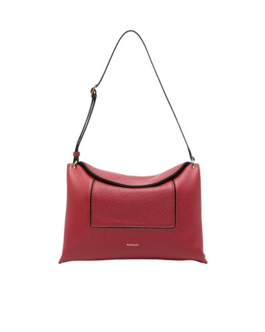 Wandler Red Logo Letter Shoulder Bag