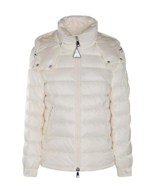 Moncler Gray Long-Sleeved Down Jacket