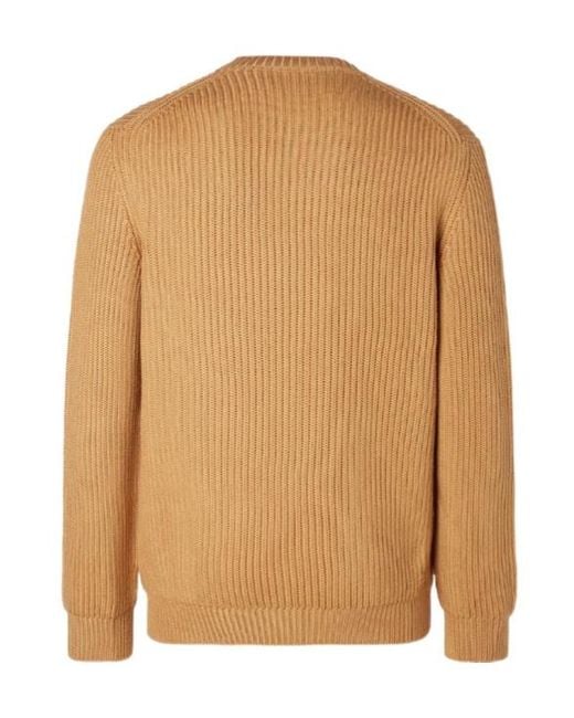 Fendi Brown Logo Lettering Crewneck Jumper for men