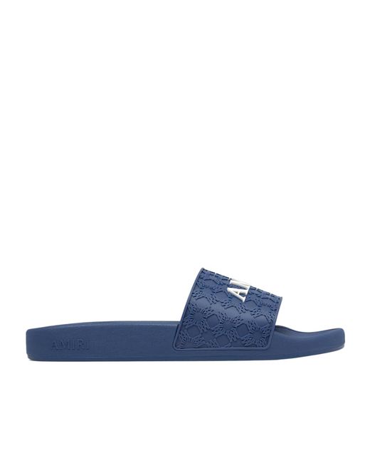 Amiri Blue Ma Quad Pool Slides for men