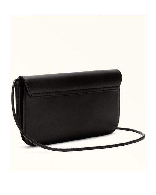 Furla Black Logo Shoulder Bag