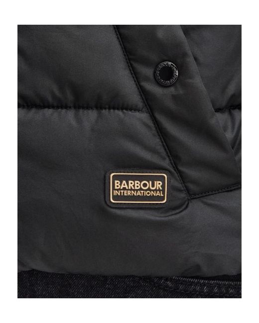 Barbour Black Webber Convertible Puffer Jacket