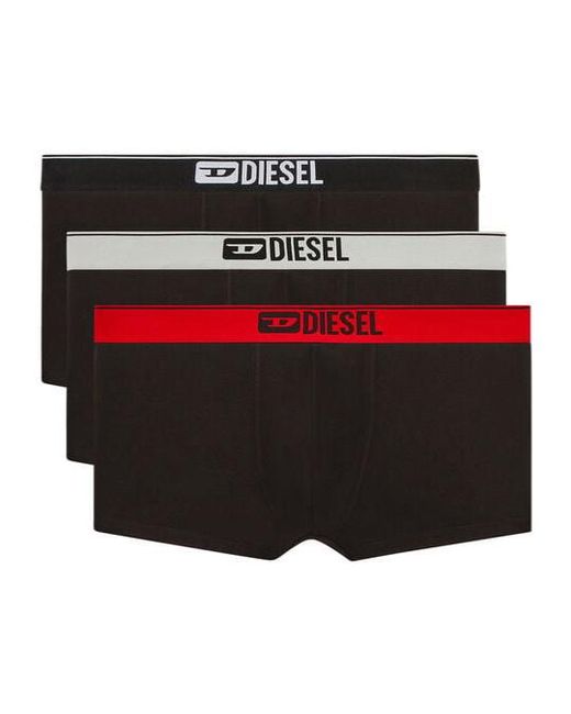 DIESEL Red Umbx-Damienthreepack Three-Pack Of Plain Boxer for men