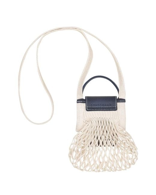 Longchamp Blue Le Pilage Mesh Mini Bag