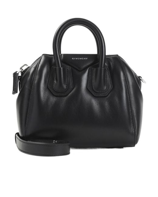 Givenchy Black Mini Antigona Leather Tote Bag