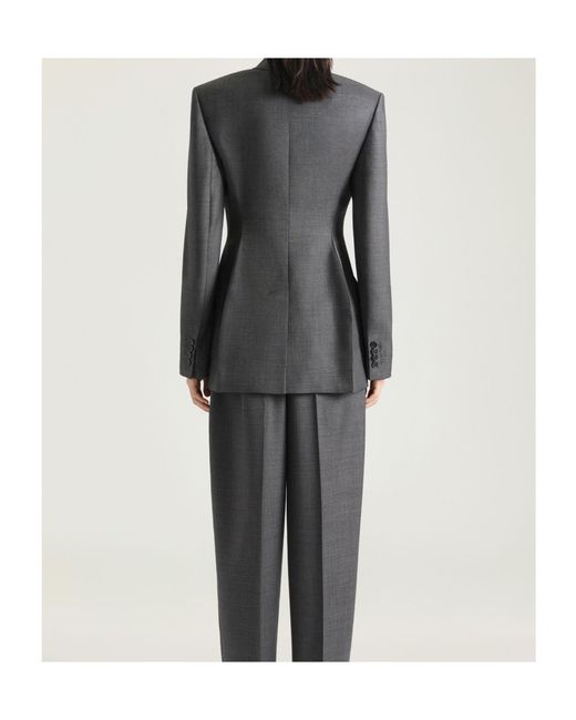 Givenchy Gray Double-Breasted Jacket