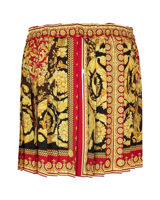 Versace Metallic Mini Skirts