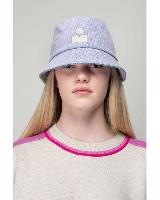 Isabel Marant Gray Logo Fisherman's Hat