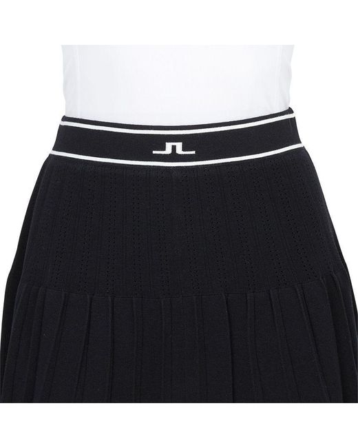 J.Lindeberg Black Knitted Midi Skirt
