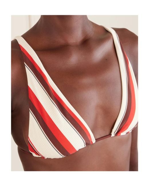 Sir Red Ruffled Bikini Top