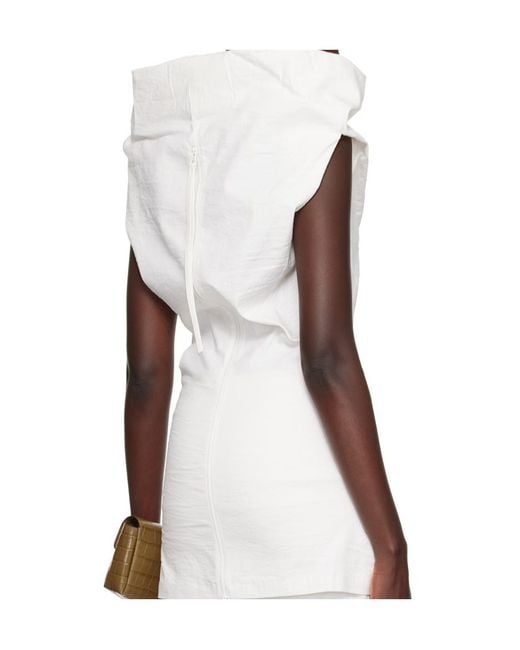 Issey Miyake White Sleeveless Top