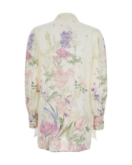Charo Ruiz White Ibiza Ibiza Aster Floral Print Blouse