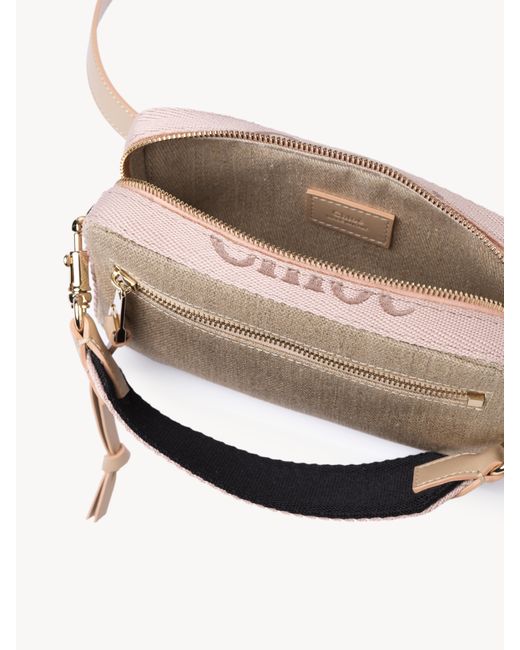 Chloé Pink Woody Logo-Embroidered Belt Bag