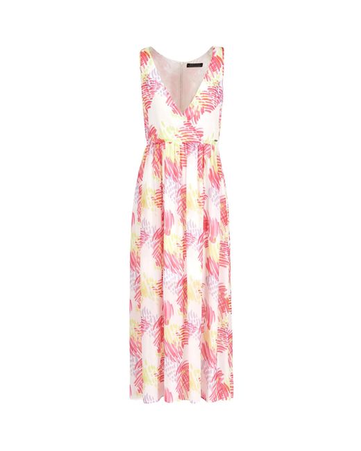 ARMANI EXCHANGE Pink V-Neck Sleeveless Dress
