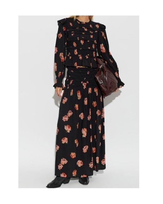 AllSaints Black Long-Sleeved Top