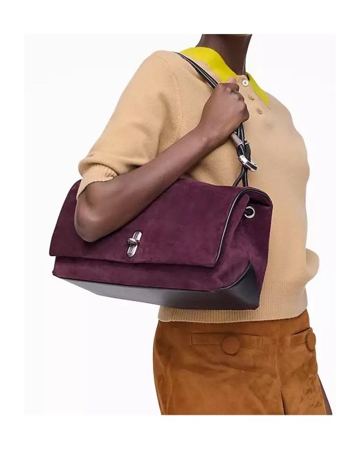 Marc Jacobs Purple The Large Dual Bag