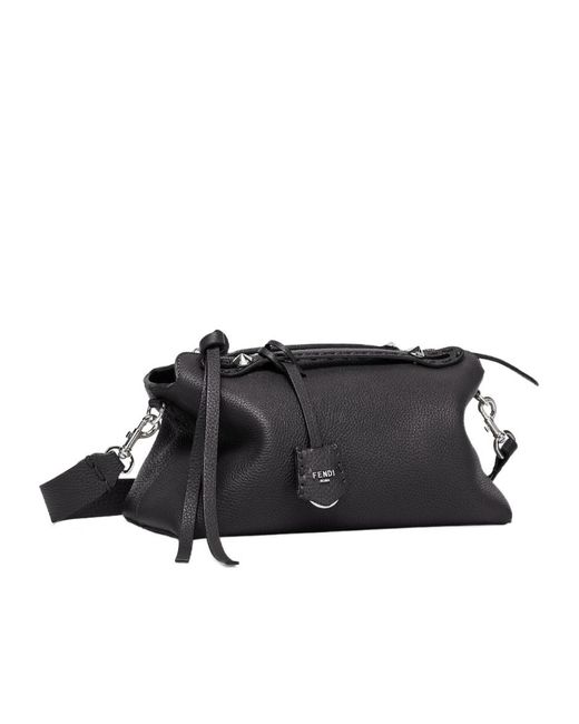 Fendi Black By The Way Selleria Medium Shoulder Bag