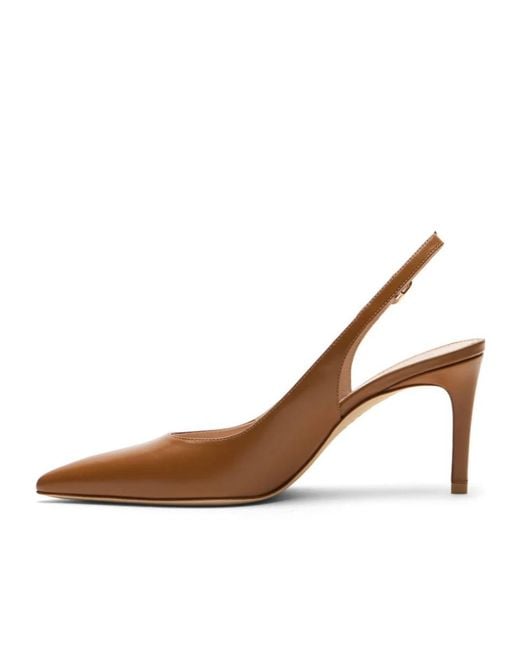 Stuart Weitzman Brown Stuart Power Slingback 75