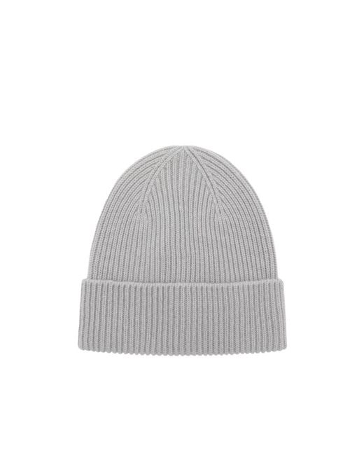 Gucci Gray Cashmere Hat With Patch