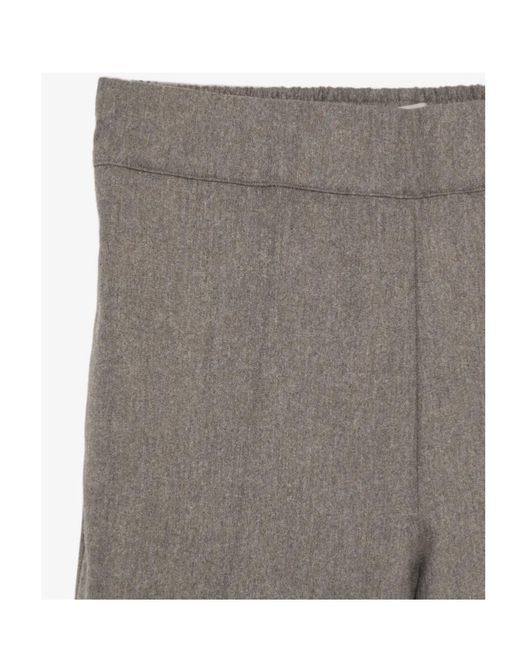 D.exterior Gray Pressed-Crease Turned-Up Trousers