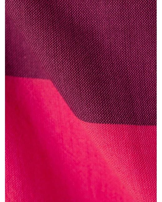 Lemlem Pink Lilian Striped Cotton Midi Dress