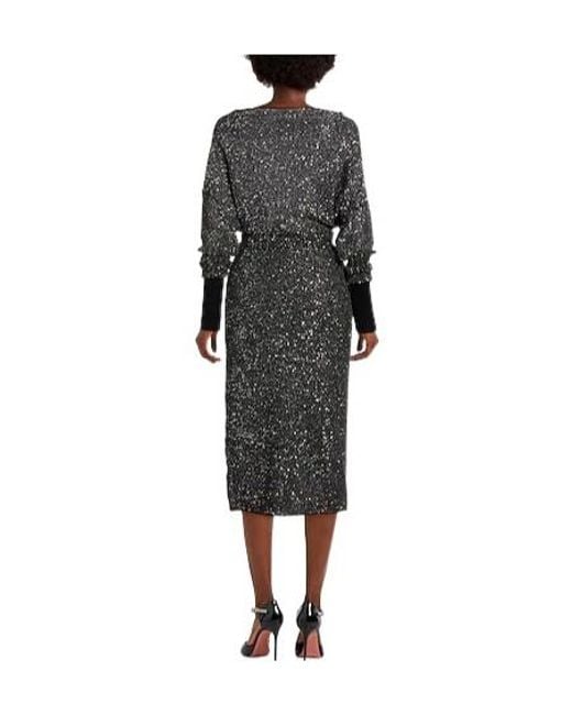 Max Mara Gray Sequin Dress