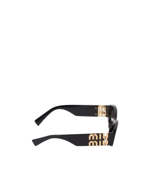 Miu Miu White Eyewear Cat-Eye Sunglasses