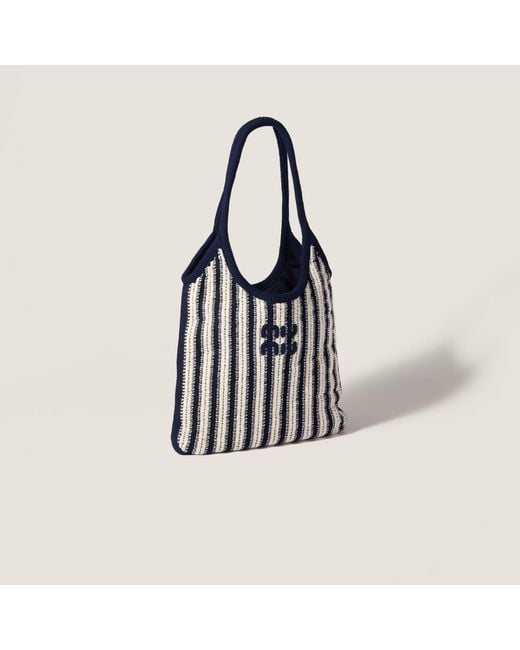 Miu Miu Black Ivy Crochet Bag