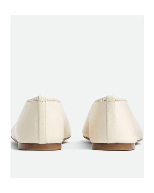 Bottega Veneta Natural Rosa Ballerina Shoes