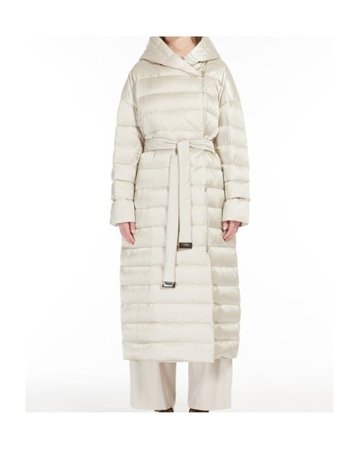 Max Mara White The Cube Button Detailed Belted Jacket