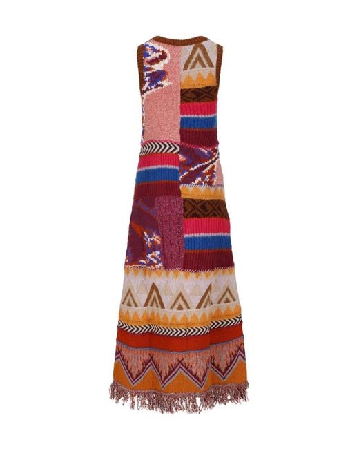 Etro Red Maxi Dress