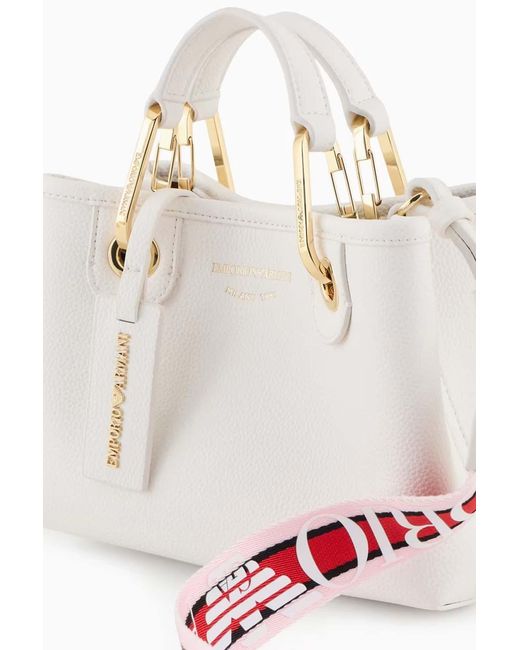 Emporio Armani Natural Logo-Tag Tote Bag