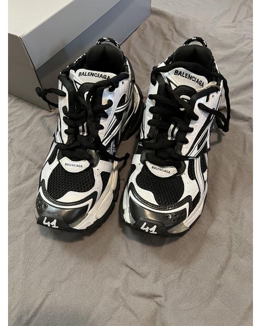 Balenciaga Black Runner Lace-Up Sneakers for men