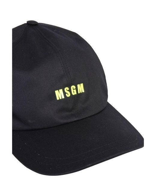 MSGM Blue Hat for men