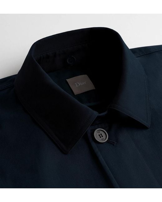 Dior Blue Coat With Embroidery for men