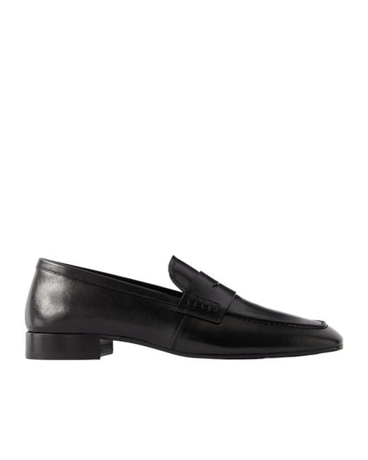 Dries Van Noten Black Penny Slip-On Flat Shoes
