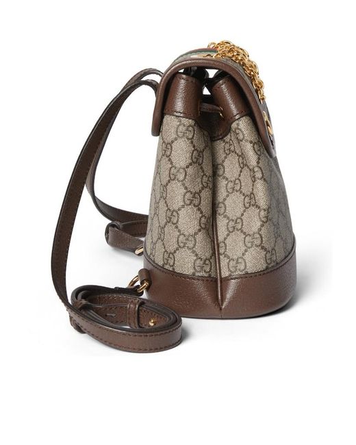 Gucci Brown Ophidia Mini Backpack