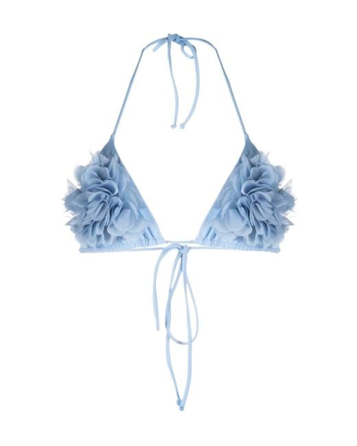 LaRevêche Blue Floral Bikini Top