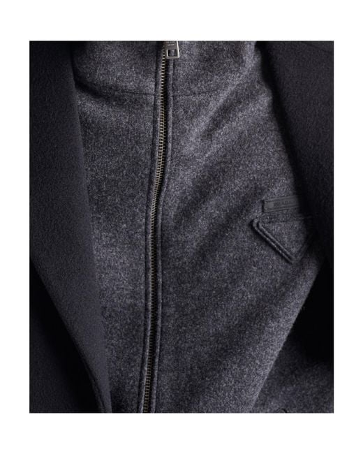 Prada Blue Wool And Cashmere Zipper Vest for men