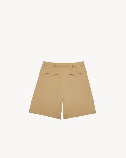 Saint Laurent Natural Tailored Bermuda Shorts for men