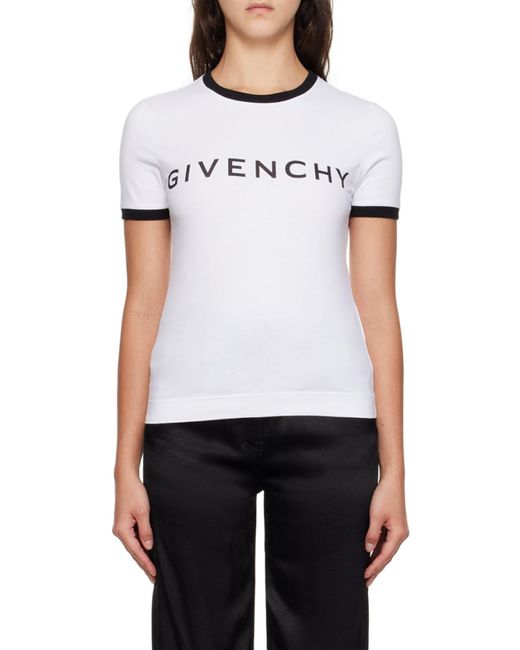 Givenchy White Archetype Crewneck T-Shirt