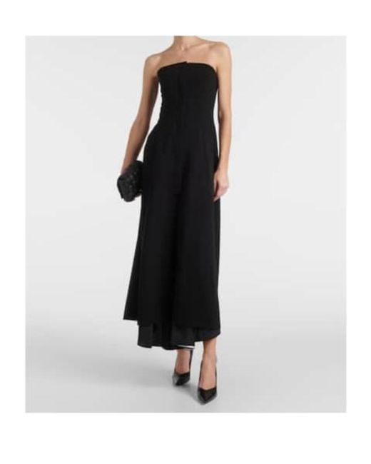 Proenza Schouler Black Danielle Strapless Maxi Dress