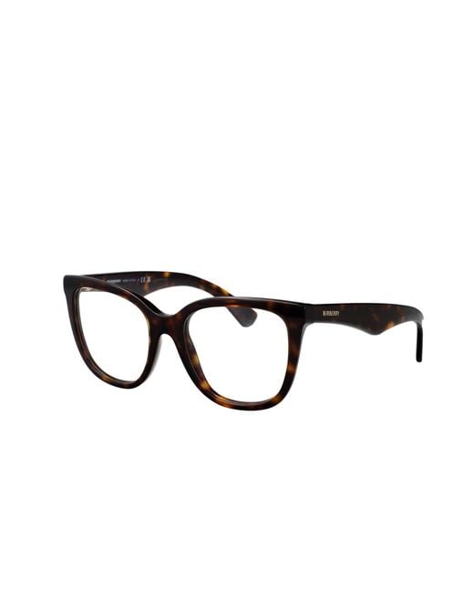 Burberry White Eyewear Square Frame Glasses