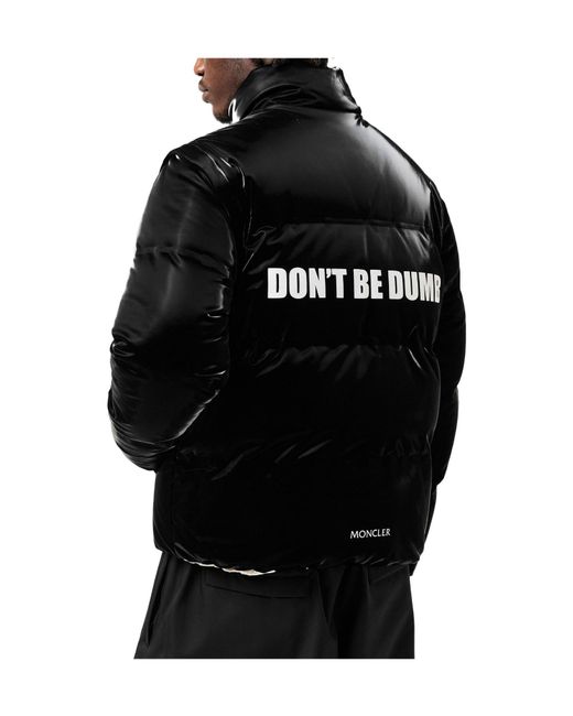 Moncler White Throttle Reversible Down Short Puffer Jacket for men