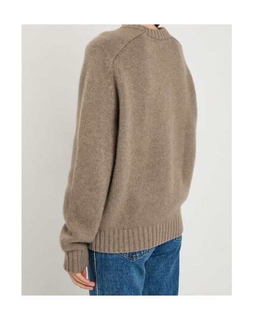 Khaite Brown Mae Cashmere Sweater