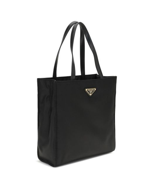 Prada Black Shopping Bag With Shoulder Strap