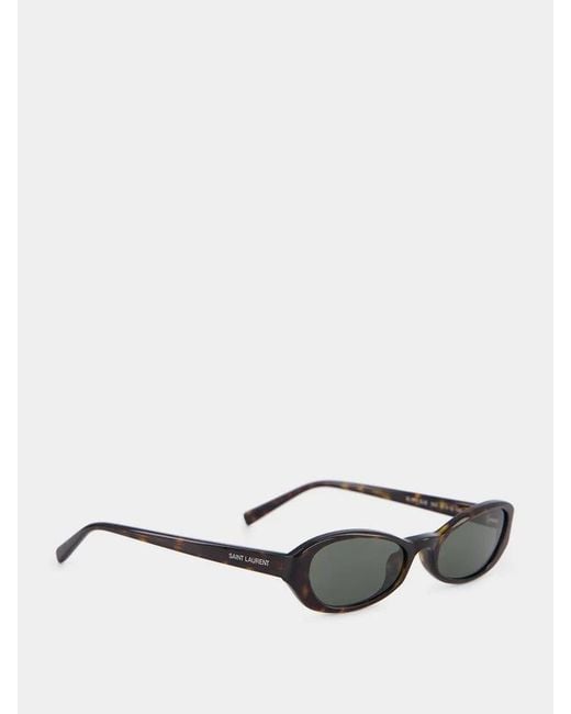 Saint Laurent White Full Frame Sunglasses
